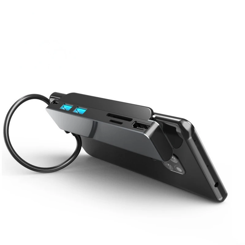 

Задний кронштейн с зажимом 6 в 1, адаптер стандарта Type-C, 4K HD, USB 3,0, SD/TF, кардридер для ноутбуков и планшетов