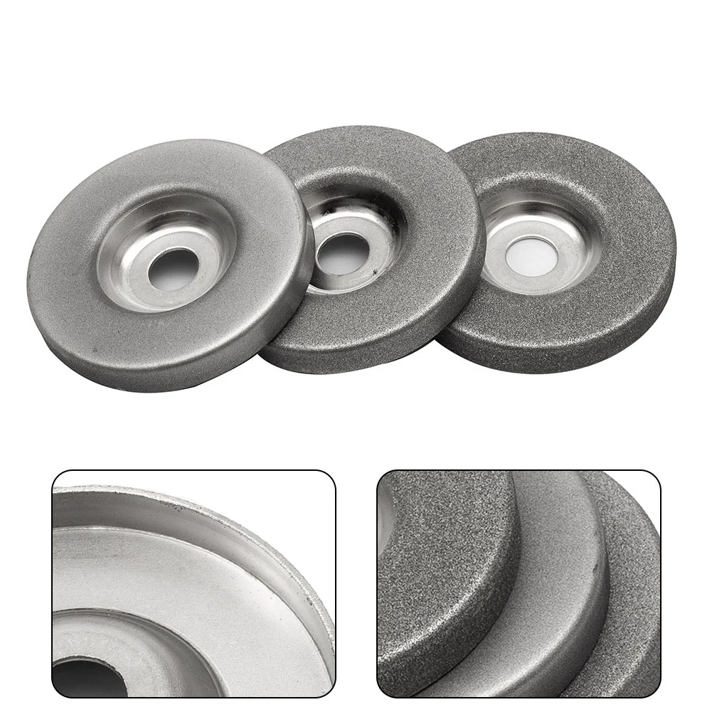 

3pcs 56mm 180/360/600# Grinding Machine Diamond Grinding Wheel Electric Multifunctional Sharpener Replacement Grinding Wheel