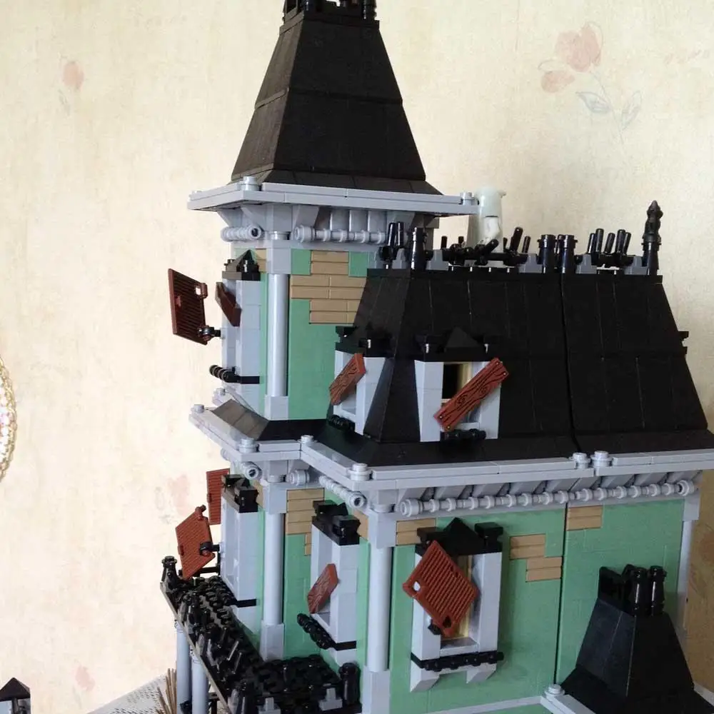 2141 шт. Monster Fighters 3-уровневый дом с привидениями призмы домашний вампир офис 16007