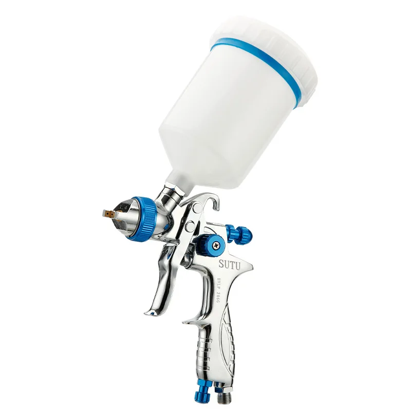 

SUTU 1.4MM Nozzle Spray Gun Oil Paint Painting Gun Air Spray Guns Airbrush 206G/887G High Atomization Spray Paint Airbrush