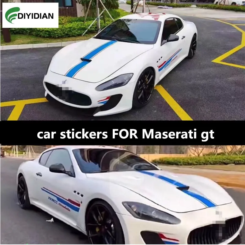 

Новые автомобильные наклейки для корпуса Maserati gt, индивидуальное украшение, специальные Переводные картинки для гоночных автомобилей, аксессуары