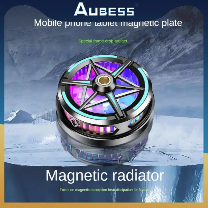 

Rgb Breathing Light Radiator Enhanced Refrigeration Phone Heat Sink Secure Good Firmness Phone Cooling Artifact Type-c Output