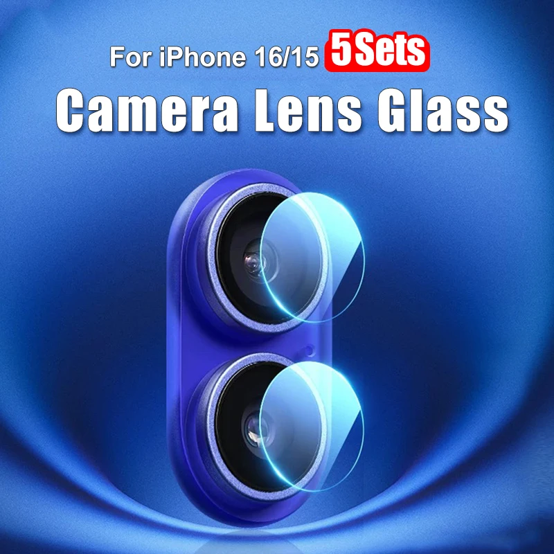 Закаленное стекло для объектива iPhone 16 15 Pro Max Plus Защитная пленка камеры Iphon 16Pro 16PM