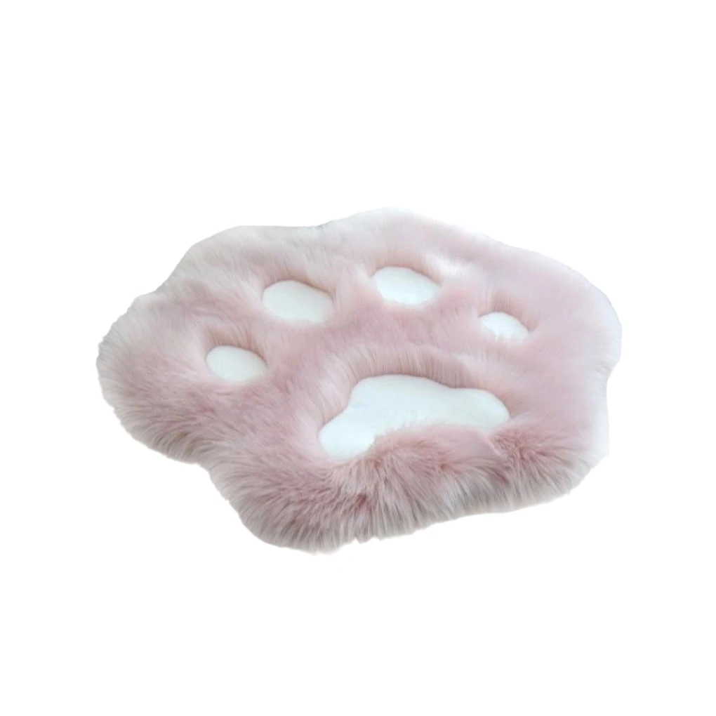 

Animal Paw Shaped Warm Carpet Bedroom Bedside Living Room Area Rug Decorative Pad Washable Tea Table Floor Mat