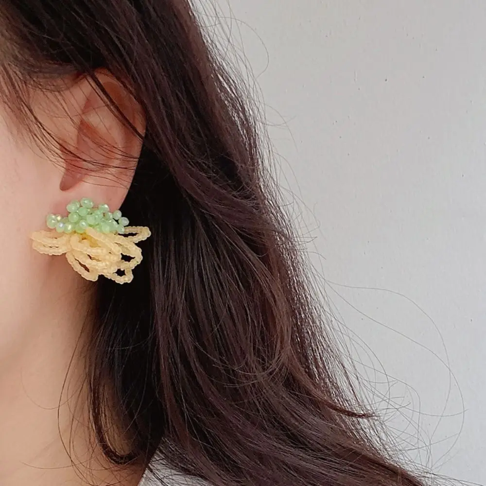 

Женские весенне-летние ювелирные изделия ручной работы, аксессуары, бусины, серьги-гвоздики со стразами