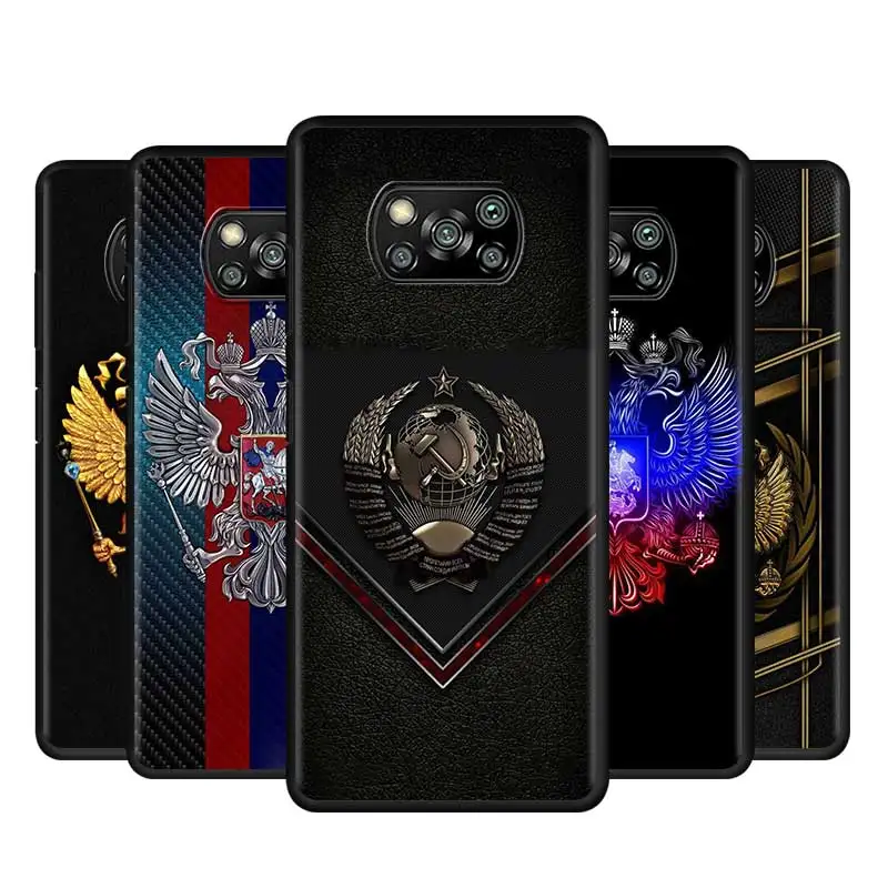 

Cover Case for Xiaomi Poco X3 X4 F3 M4 M3 F2 F1 Pro NFC 5G Mi X3nfc Bag Capa Armor Phone Soft Official USSR Flag Soviet Union