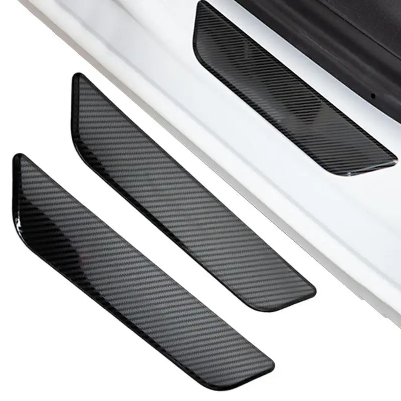

2PCS Car Door Sill Anti Kick Stickers Anti Scratch Stainless Steel Auto Door Threshold Protectors ForTesla Model3 Model Y