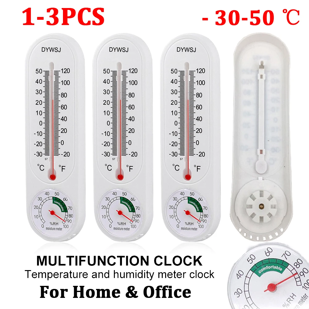 

1-3pcs Wall Hanging Thermometer for Indoor Outdoor Home Garden Planting Humidity Meter Temperature Monitor Measurement Tools