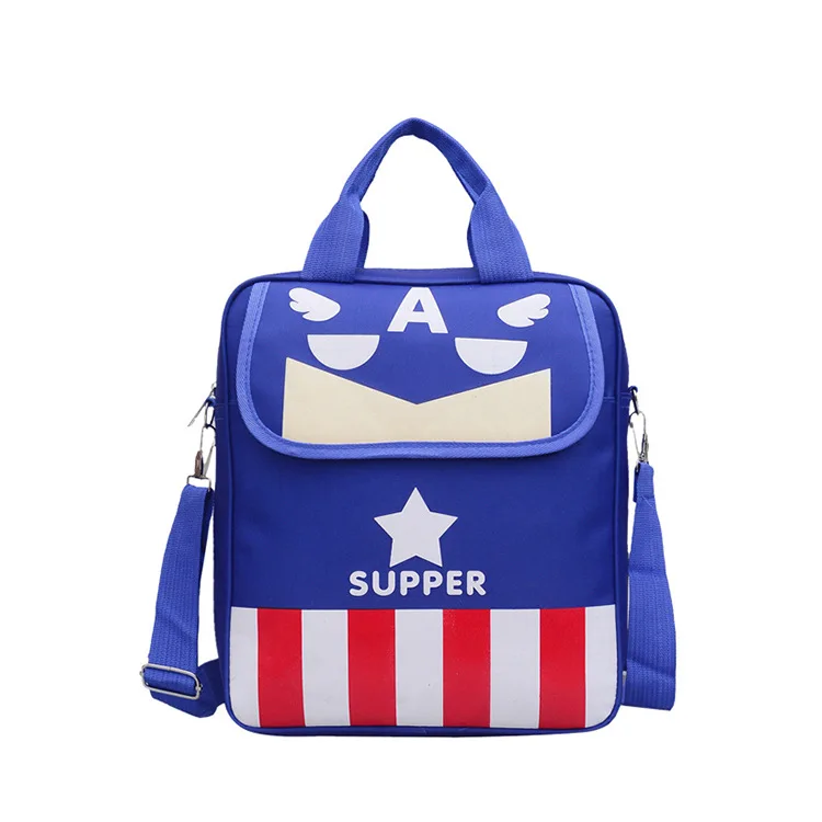 Disney Marvel Elementary School Captain America School Bag Portable Tutorial Bag Boys Backpack One Shoulder Diagonal Bag