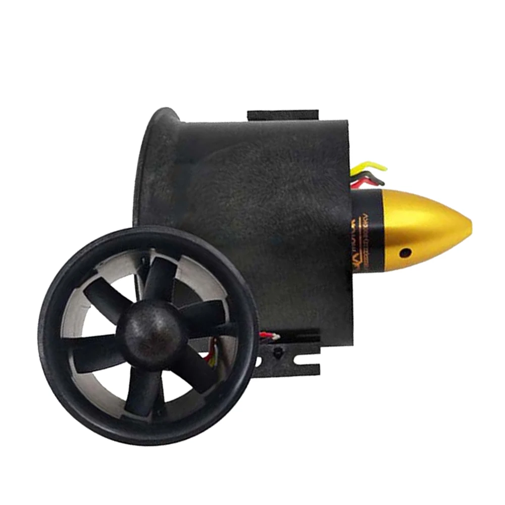 

QX-MOTOR Brushless 3000kv Motor 70mm 6 Blades Ducted Fan EDF For RC Airplane Model Parts