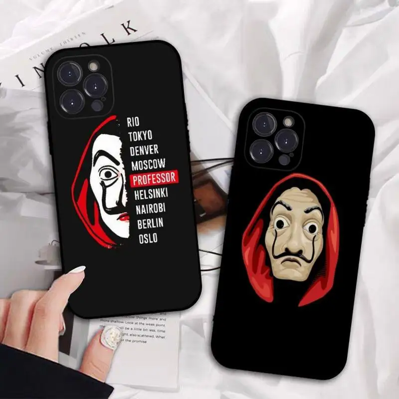 

La Casa De Papel Phone Case for iPhone 11 12 13 Mini Pro Max 8 7 6 6S Plus X 5 SE 2020 XR XS Funda Case