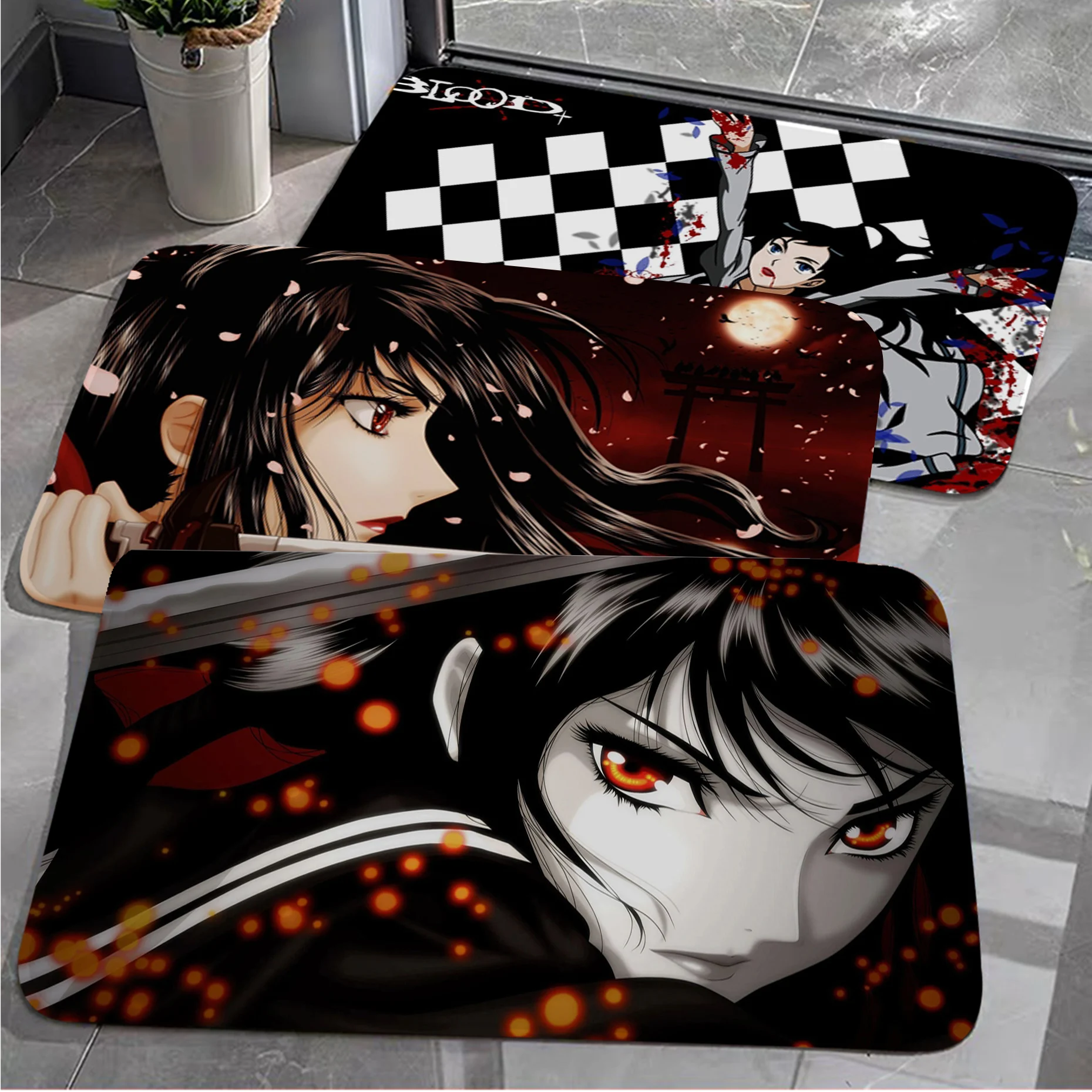 

Anime BLOOD-C Long Rugs Washable Non-Slip Living Room Sofa Chairs Area Mat Kitchen Household Carpets