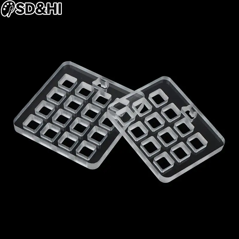 

Акриловый тестер для переключателей, усиленная рамка, подходит для механических переключателей клавиатуры с прозрачным основанием, 12 отве...