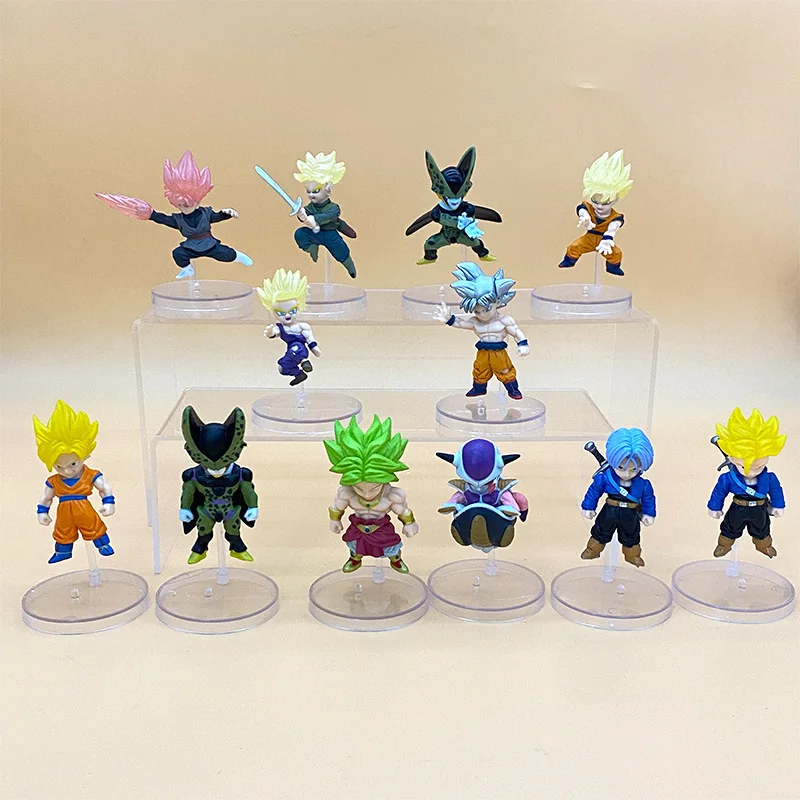 

6pcs/set Anime Figurine Dragon Ball Super 4 Vegeta Gogeta Broli Broly Son Goku Frieza Jiren PVC Figure Model Toy Christmas Gifts