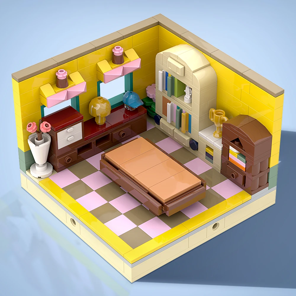 Конструктор MOC Библиотека модульная школа библиотека городские интерьерные