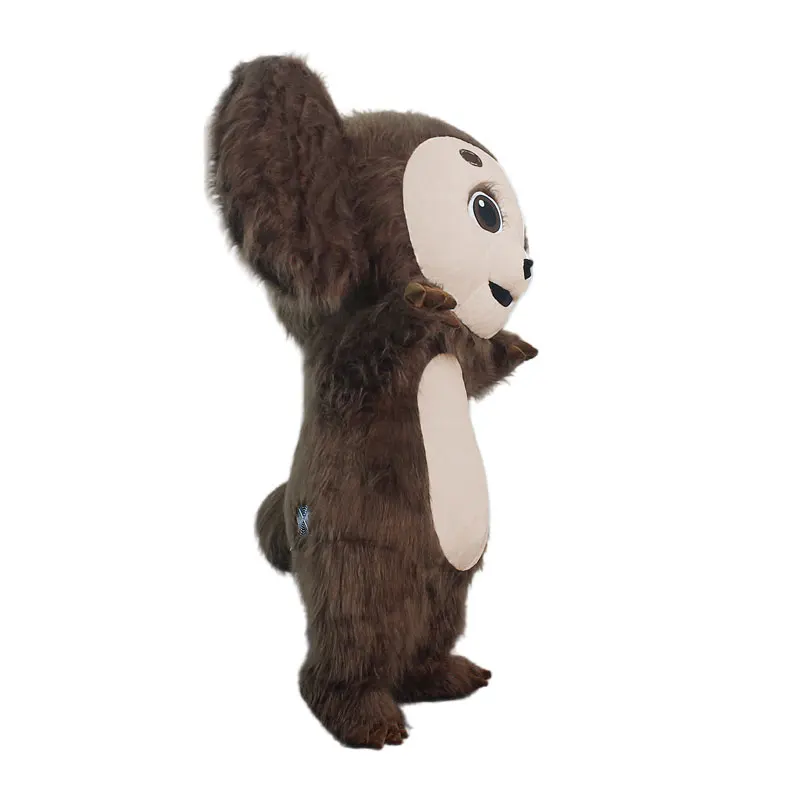 Надувной костюм Чебурашки 2 6 м талисман обезьяна с большими ушами пушистое