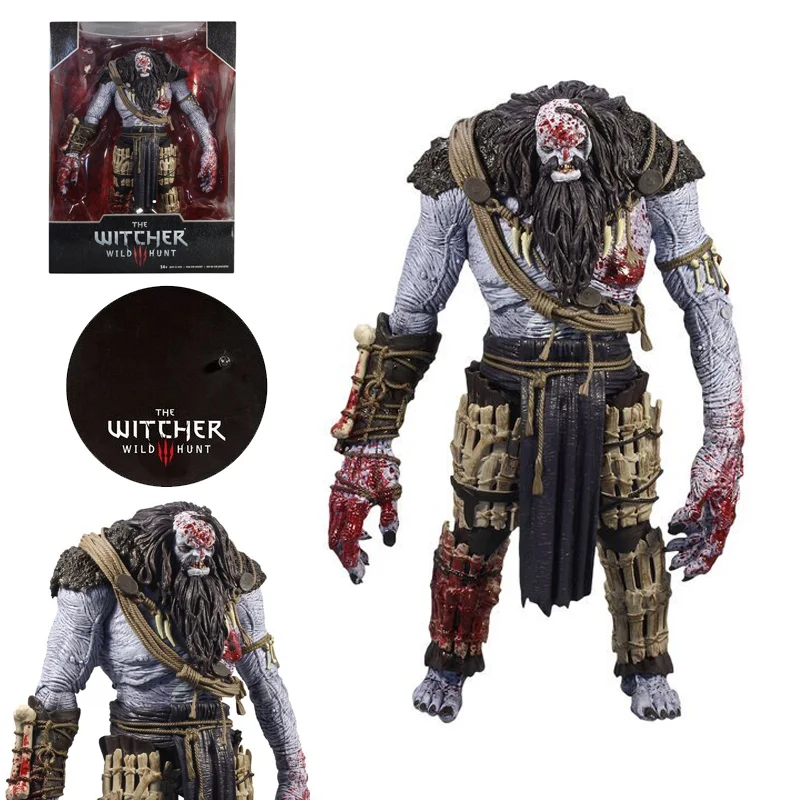 

McF The Witcher 3 Wild Hunt Blood Edition Ice Giant Action Anime Figure Collection Movable Model Decoration Ornament Gift Box