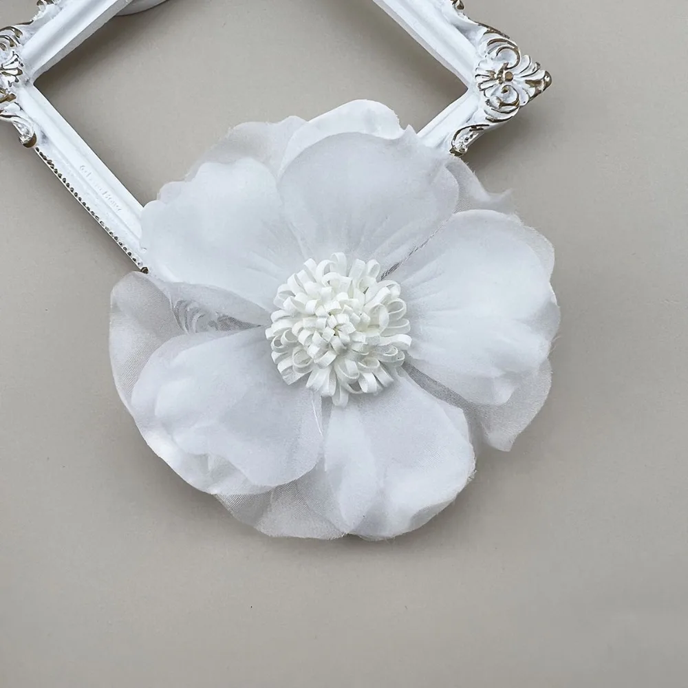 Модная тканевая художественная брошь из искусственного кружева Camellia Sinensis