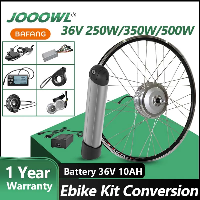 

36V Bafang Ebike Kit Conversion 250W-500W Brushless Hub Motor Wheel for Electric Bike 10AH/12AH Battery E Bike Conversion Kit