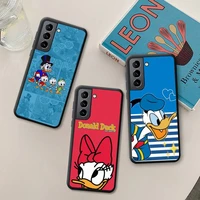 cartoon donald duck phone case silicone soft for samsung galaxy s21 ultra s20 fe m11 s8 s9 plus s10 5g lite 2020
