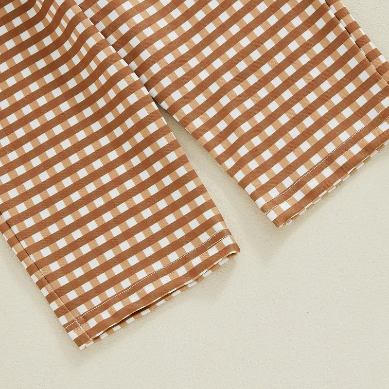 RUEWEY od 6 miesięcy do 4 lat Zestawy spodni dla chłopca Wiosna Jesień Odzież Piłka nożna Haftowana bluza z długim rękawem Spodnie w kratę