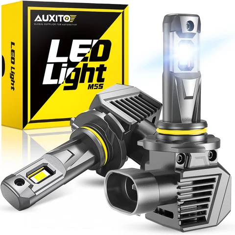 AUXITO 2 шт. 9005 HB3 Автомобильная светодиодная фара 6500K Белая H11 H8 H7 9012 HIR2 Светодиодная фара дальнего ближнего света Canbus Автомобильная фара 22000LM 12V