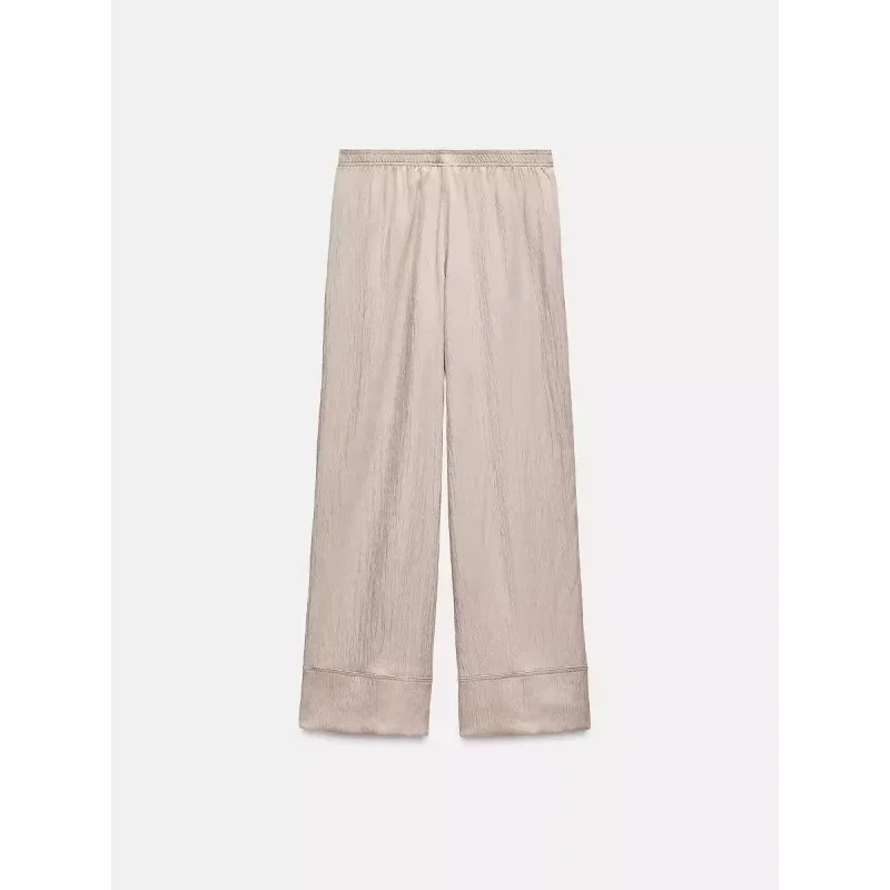 Новая женская одежда рубашка-кимоно шелковая для сна брюки в стиле ZR чулки