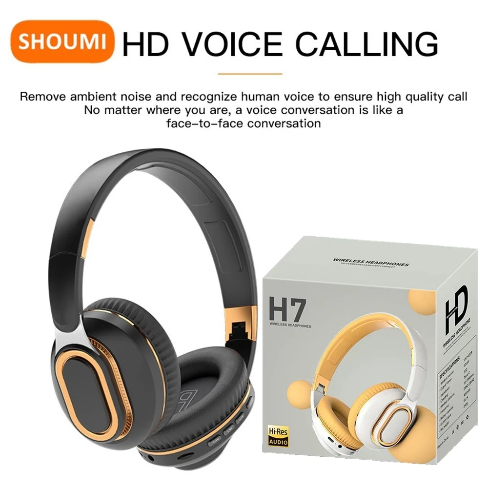 Беспроводные наушники H7 Bluetooth с микрофоном поддержка TF-карт Mp3 FM для Xiaomi iPhone