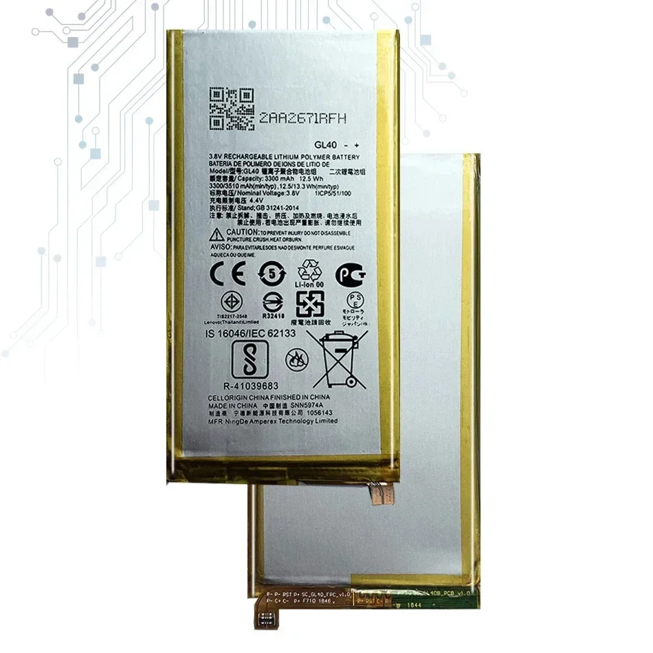 GL40 3510 мАч литий-ионный аккумулятор для телефона Motorola Moto Z Play Droid XT1635 XT1635-01 XT1635-02