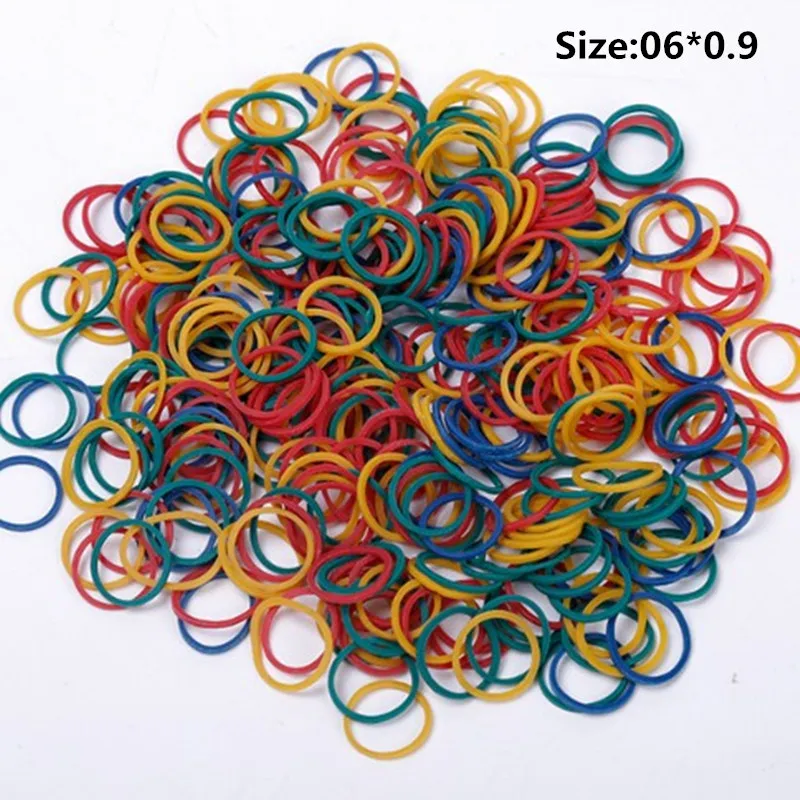 

500Pcs Elastic Band Pet Hair Rubber Bands Dog Cat Hairpin Grooming Accessories DIY Hair Band Ties Rope Stationery Holder 06*0.9