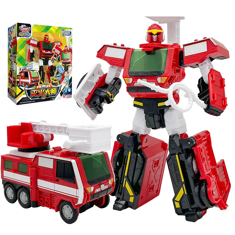 Фото Новый робот-трансформер ABS Carbot: игрушка-машина, фигурка, два режима трансформации, спасательная машина-игрушка для детей, подарок №1
