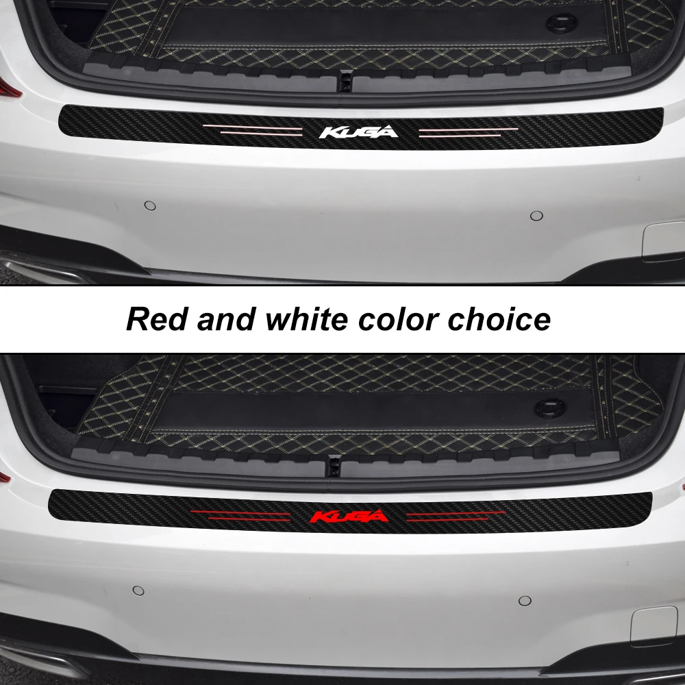 Автомобильный багажник декор для сапог задний бампер из углеродного волокна