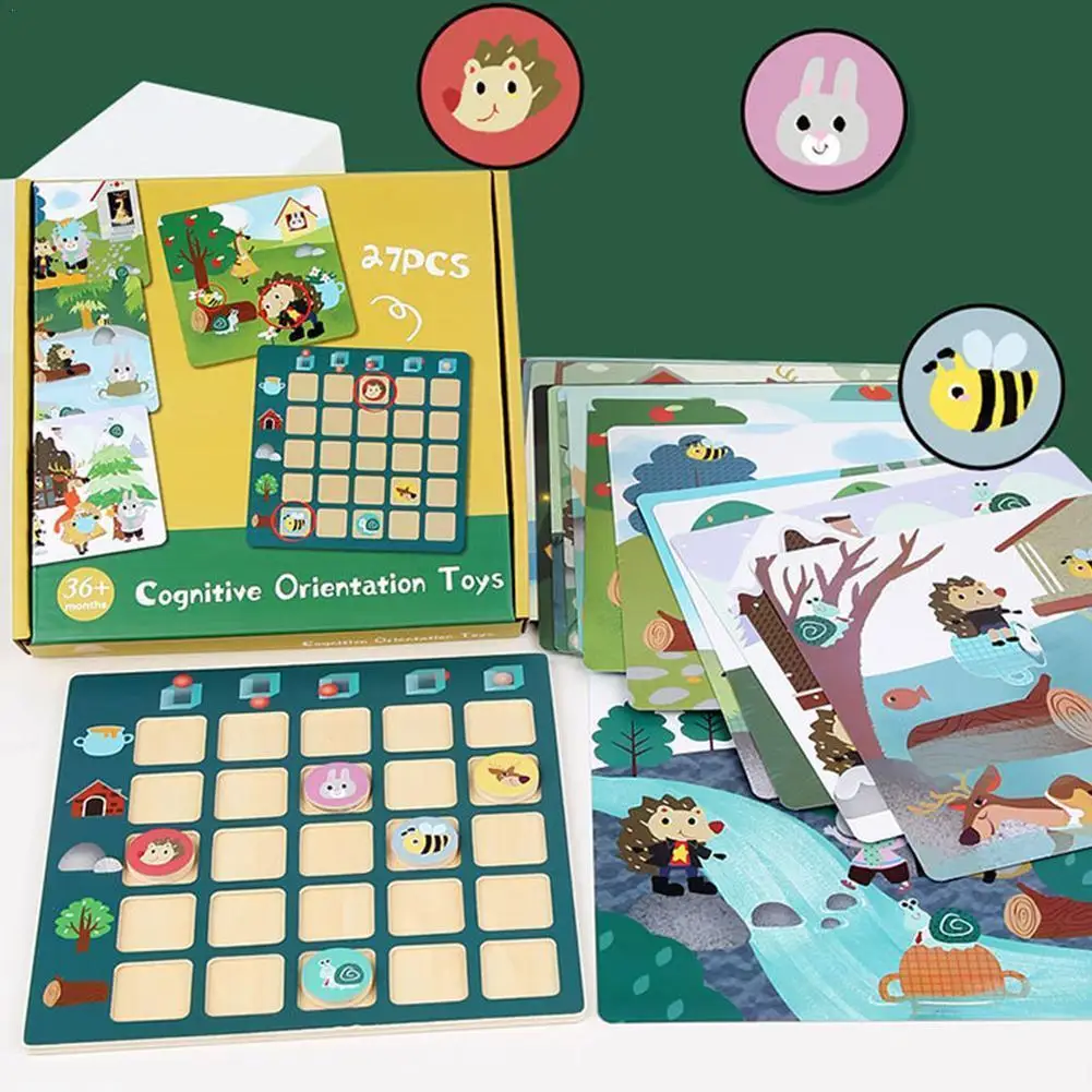 

Настольная настольная игра «Найти направления», Детские Логические игрушки для раннего развития, интерактивные строительные блоки для родителей и детей