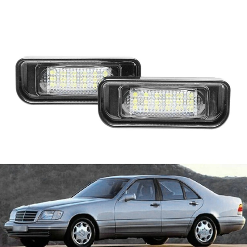6 шт. светодиодные лампы для номерного знака Mercedes Benz W220 S Class 1999-2005