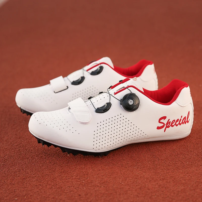 Rotating Track and Field Shoes Men Women Spikes Sneakers Running Training Shoes Lightweight Spike Sport Shoes