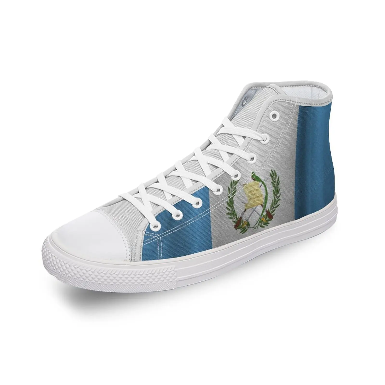 

Кеды с высоким верхом и флагом Гватемалы, роскошные повседневные холщовые туфли «сделай сам» для мужчин и женщин, модные кроссовки на плоской подошве, мягкая обувь с 3D принтом