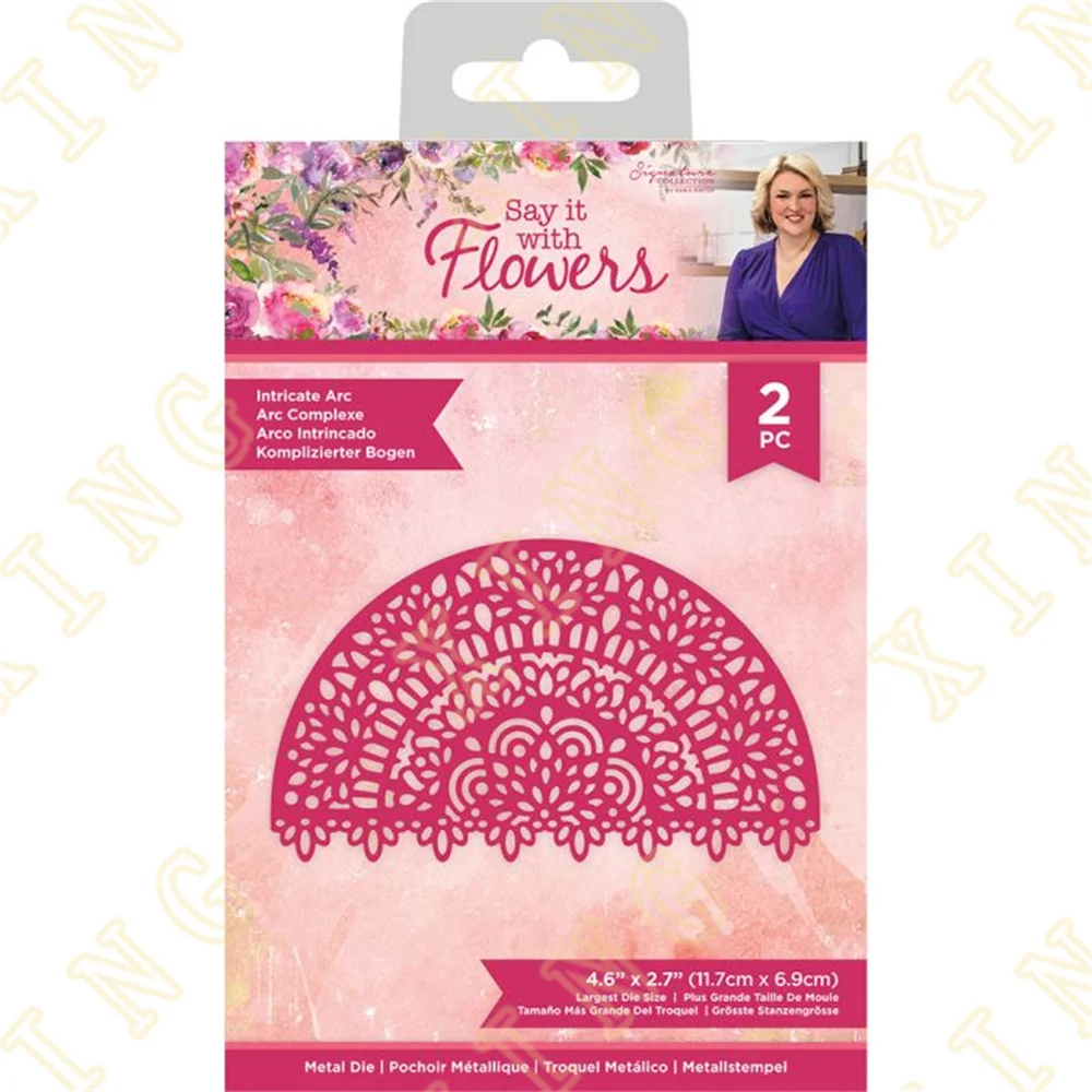 

Metal Craft Cutting Dies Diy Scrapbook Paper Diary Decoration Card Handmade Embossing New Product for 2022 Intricate Arc