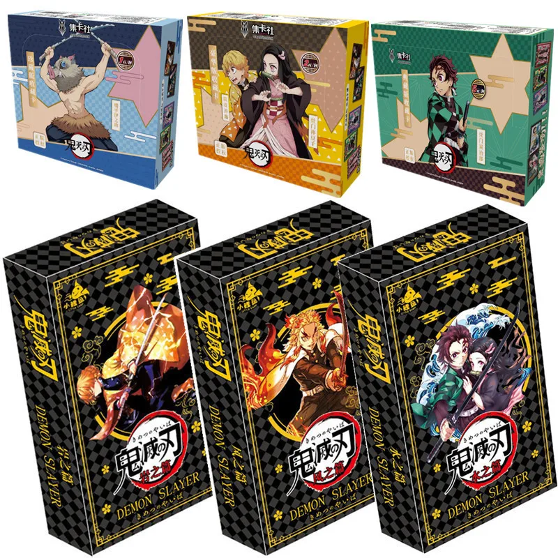 

180pcs Anime Demon Slayer Cards Box Hobby Collection TCG Playing Game Rare Card Kimetsu No Yaiba Figures for Children Gift Toy