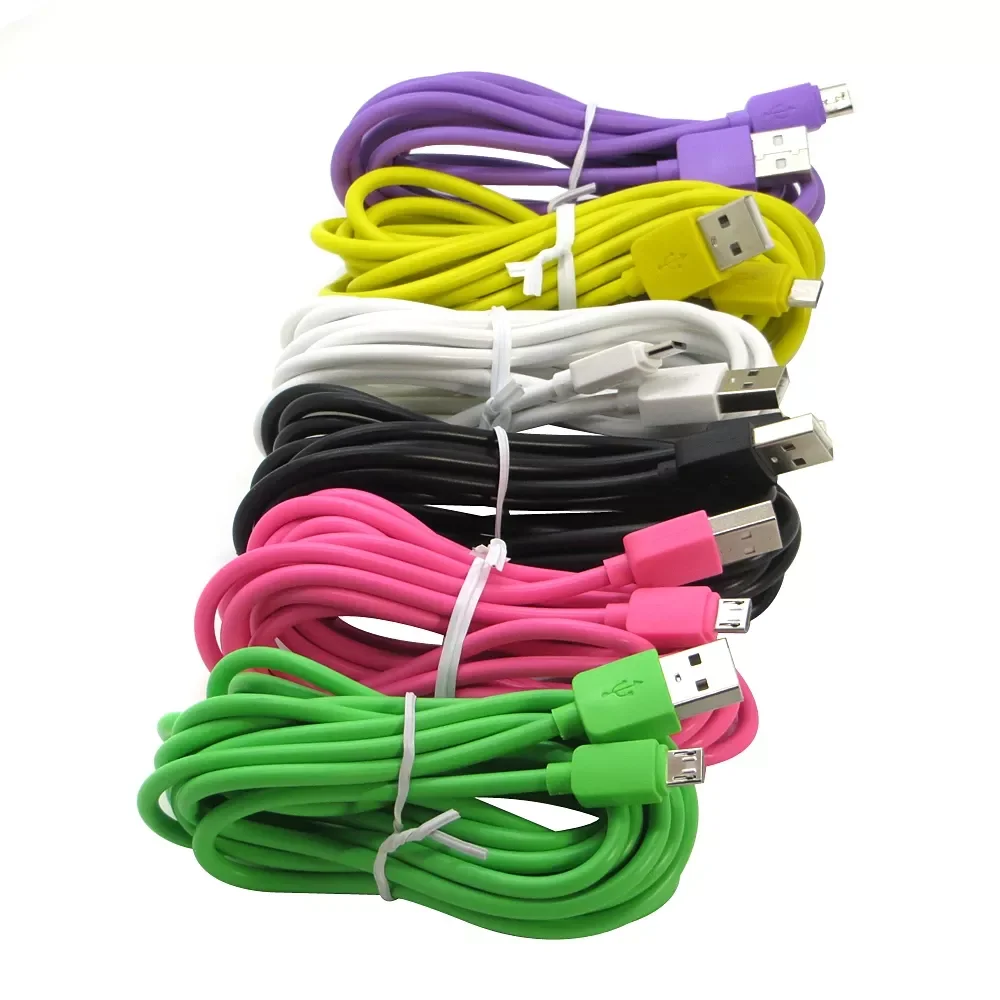 

10pcs/lot 1M 2M 5Pin Micro USB Cable Phone Fast Android Micro USB Cord