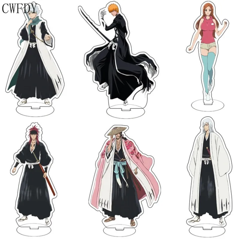 

Anime Bleach Keychain Thousand-Year Blood War Arc Kurosaki Ichigo Ishida Uryuu Acrylic Figure Standing Model Tetsuya Prop Gifts