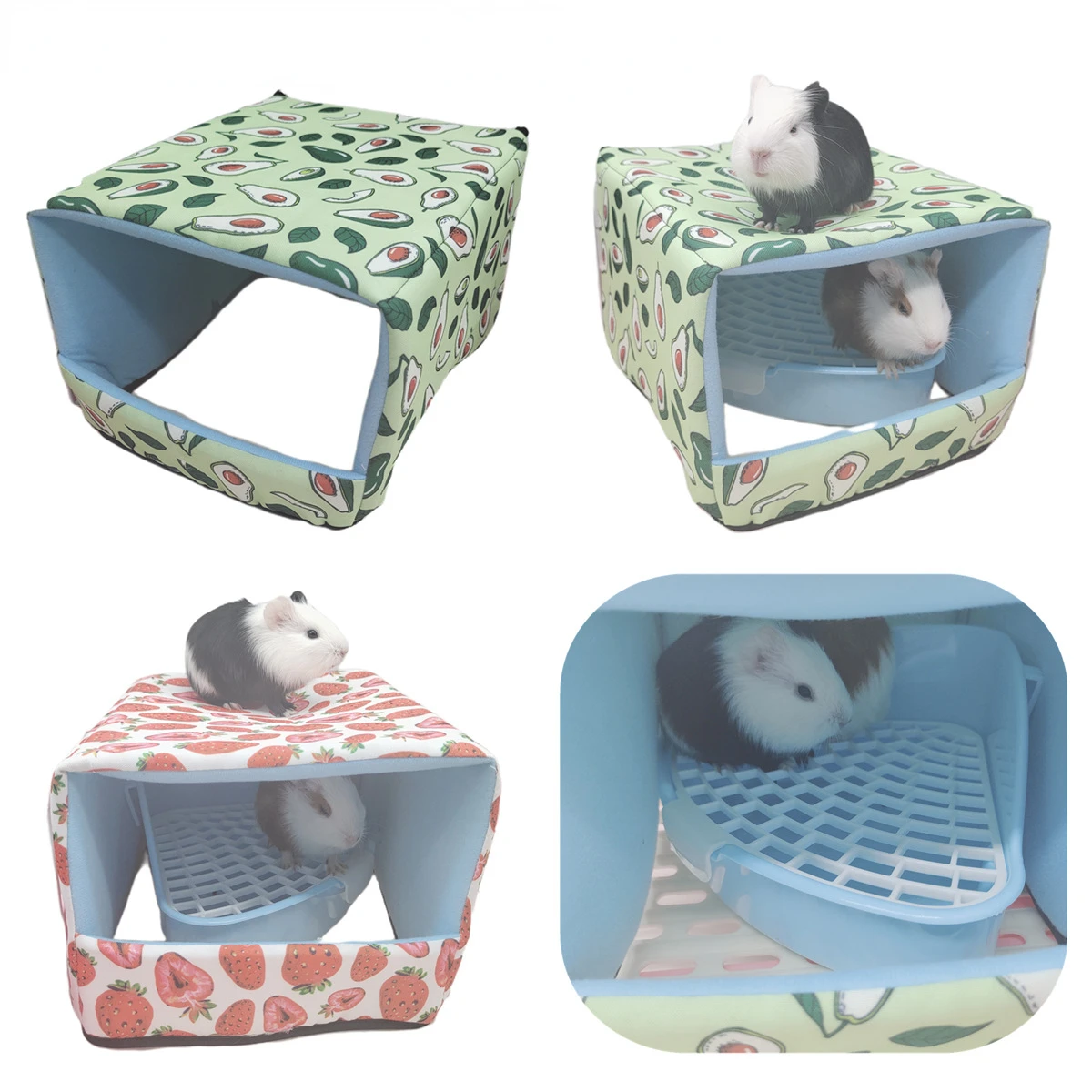 

Hollow Home for Guinea Pigs, Rats and Other Small Animals, Cave Cozy Hamster House Hideout for Guinea Pig Ferret Winter Nest