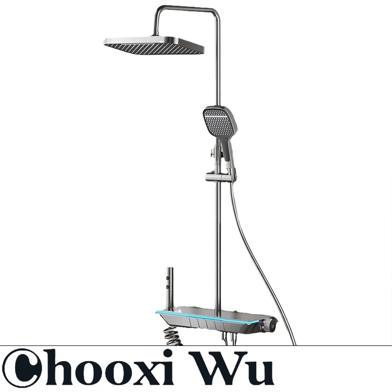 Алюминиевый душевой набор CHOOXIWU для ванной комнаты четырехскоростной