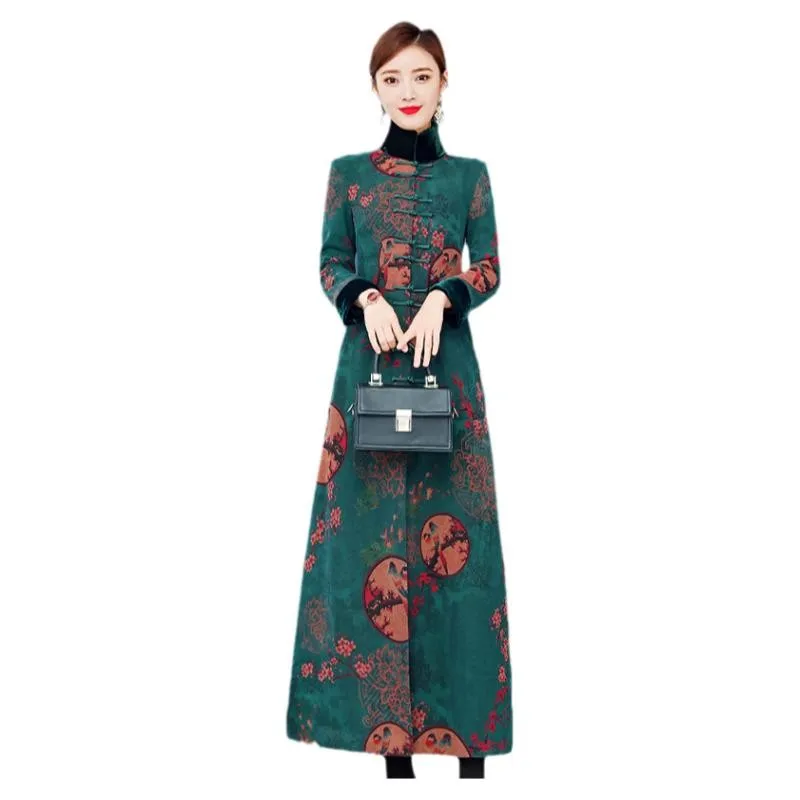 Женская куртка Xiangyun из пряжи на хлопковой подкладке высококачественная ретро