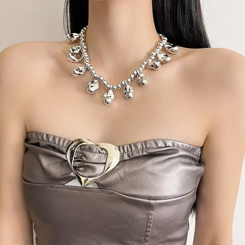 Draweye нерегулярные шарики ожерелья для женщин винтажные колье с кисточками в