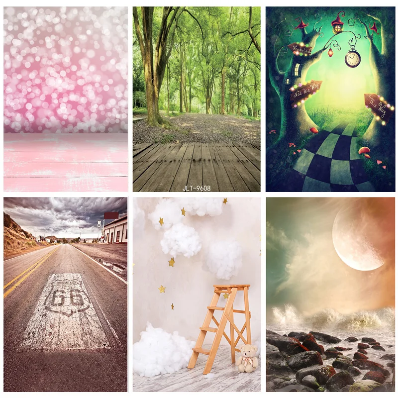 

Photorealistic Fabric Photography Backdrops Props Flower Board Landscape Children's Birthday Photo Studio Background ZHDT-19