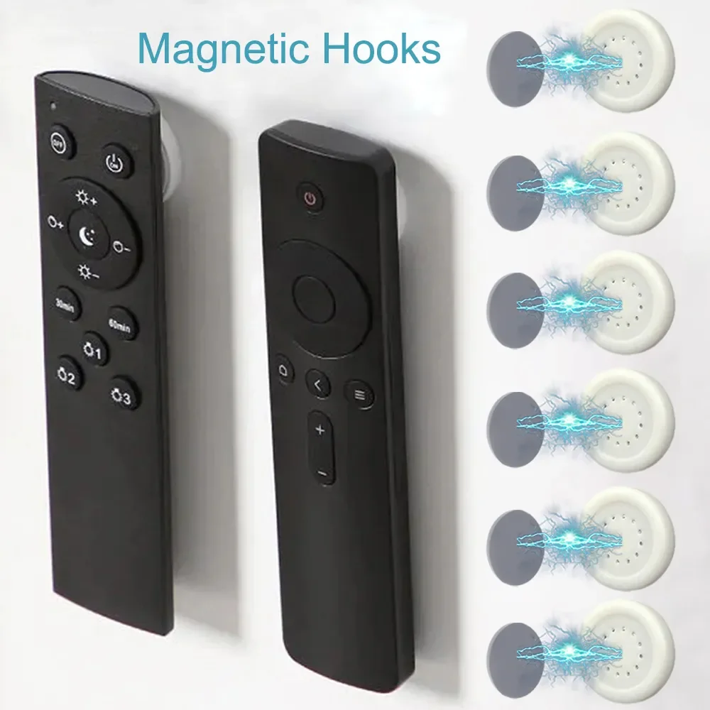 

Sticker Storage Magnetic For Home Organizer Magnet Hook Anti-Lost Fridge Strong Control Hooks Remote Mount Holder Wall