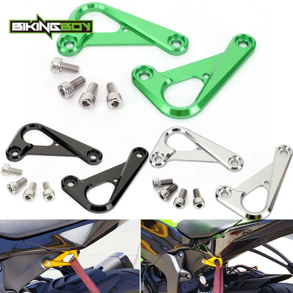 BIKINGBOY гоночные крючки для Kawasaki Ninja ZX6R 13 14 15 16 17 18 19 20 21 22 23 Φ ZX600 анодированный крючок