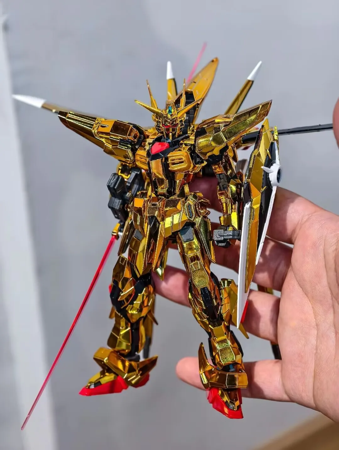 Фото Модель меха Changlong 5506 1/144 ORB-01 Akatsuki Oowashi Unit, полностью позолоченная, с электролитической отделкой, сборная, аниме-фигурка из пластика №3