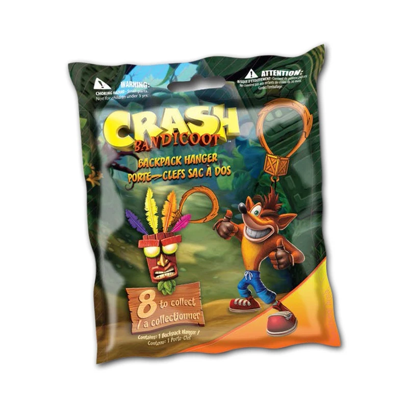 Crash Bandicoots Game Figurine Keychains Cartoon Animal Car Bag Pendant Blind Bags Collection Children Toy Present Gift