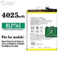 new 100 original blp765 high quality 4025mah battery for oppo a91 cph2001 f15 2020 pcpm00 mobile phone update accessories